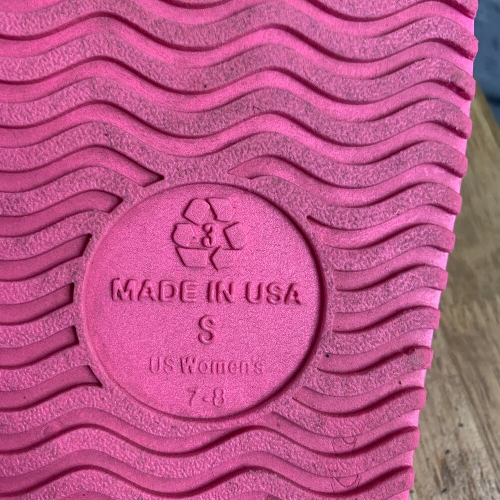 Okabashi Maddox Crossband Slide Sandals Pink Slip On Waterproof Shoes - Picture 9 of 9